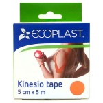 Кинезио тейп, Ecoplast (Экопласт) р. 5смх5м 1 шт оранжевый